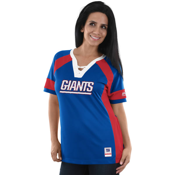 NEW YORK GIANTS Women's Draft Me Jersey Short-Sleeve Top