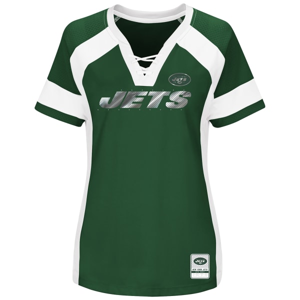 NEW YORK JETS Women's Draft Me Jersey Short-Sleeve Top