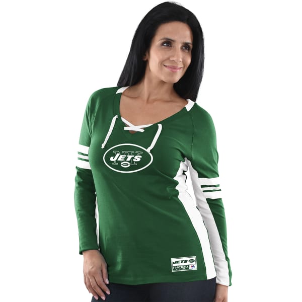 NEW YORK JETS Women's Winning Style V-Neck Long-Sleeve Tee