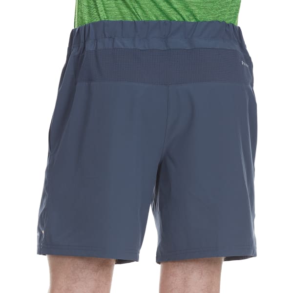 HIND Men's 7 in. Solid Woven Stretch Shorts with Briefs