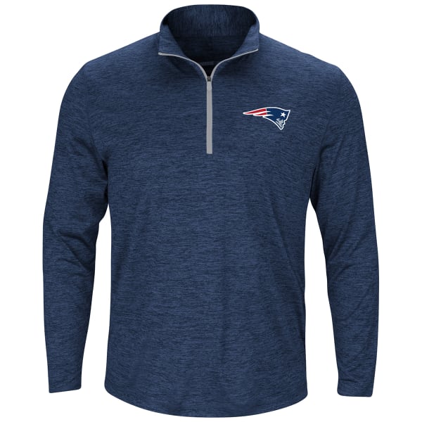 NEW ENGLAND PATRIOTS Men's Intimidating Poly Half Zip Pullover