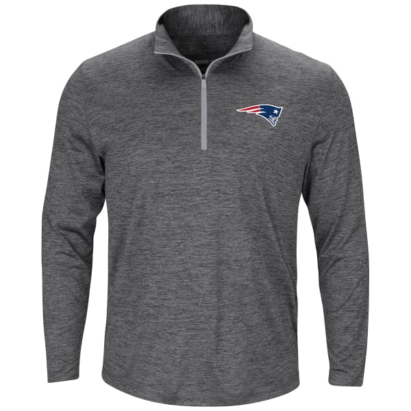 NEW ENGLAND PATRIOTS Men's Intimidating Poly Half Zip Pullover