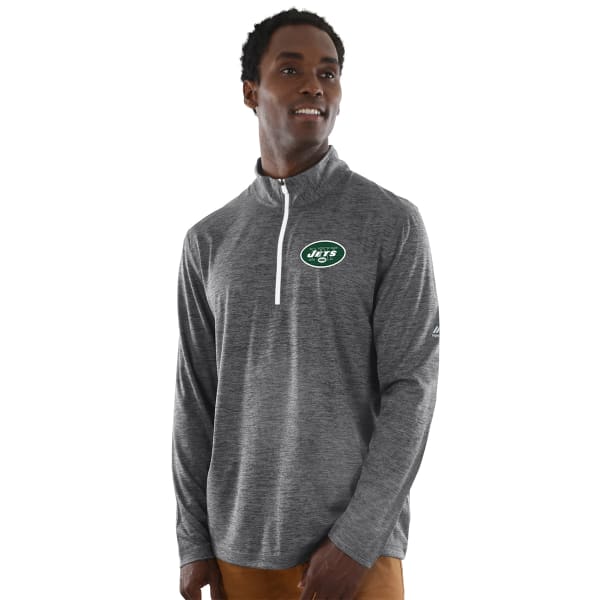 NEW YORK JETS Men's Intimidating Poly Half Zip Pullover