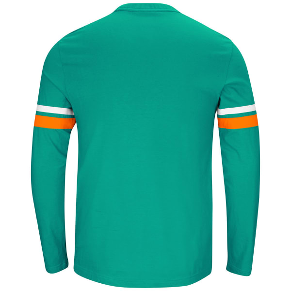 MIAMI DOLPHINS Men's Power Hit Long-Sleeve Tee