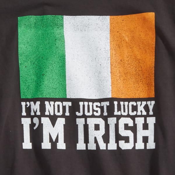 TEE LUV Guys' I'm Not Just Lucky, I'm Irish Short-Sleeve Tee