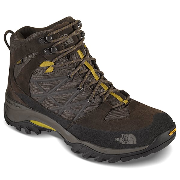 THE NORTH FACE Men's Storm Mid Waterproof Hiking Boots, Coffee Brown/Antique Moss