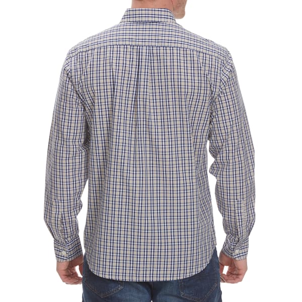 DOCKERS Men's Anchor Check Woven Long-Sleeve Shirt