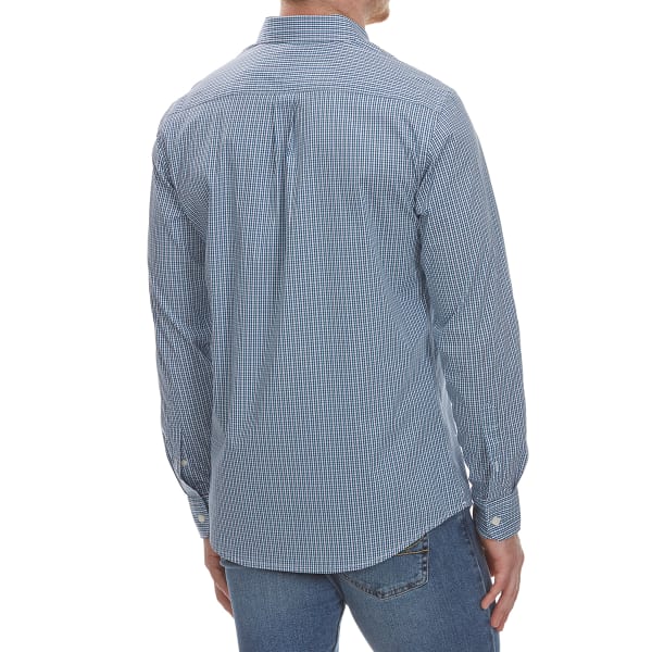 DOCKERS Men's Stretch Grid Woven Long-Sleeve Shirt