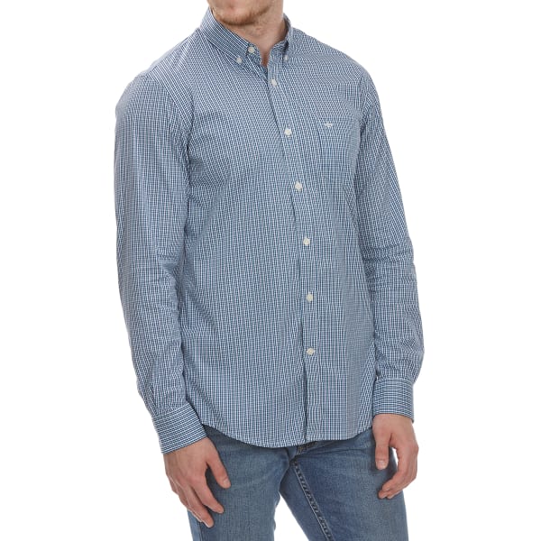 DOCKERS Men's Stretch Grid Woven Long-Sleeve Shirt