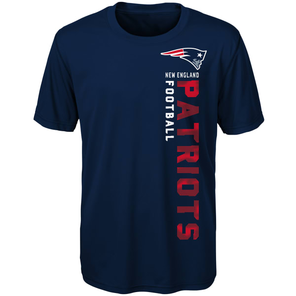 NEW ENGLAND PATRIOTS Boys' Gravity Field Vertical Dri-Tek Short-Sleeve Tee