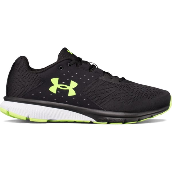 UNDER ARMOUR Men's UA Charged Rebel Running Black/Overcast/Quirky Lime - Bob's Stores