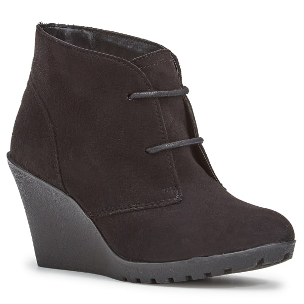 WHITE MOUNTAIN Women's Irma Lace-Up Wedge Booties