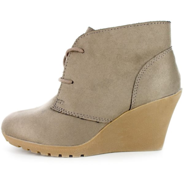 WHITE MOUNTAIN Women's Irma Lace-Up Wedge Booties