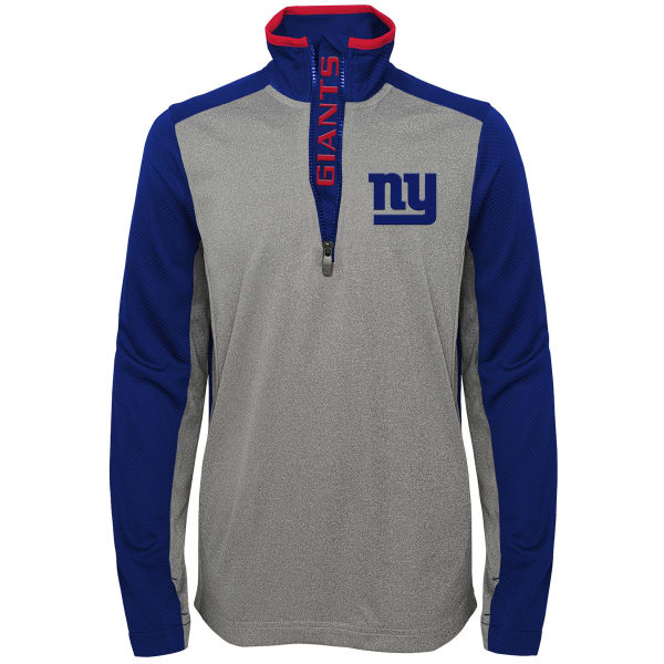 NEW YORK GIANTS Boys' Matrix 1/4 Zip Poly Pullover