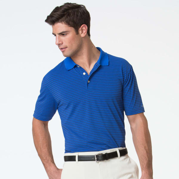 CHAPS Men's Golf Feeder Stripe Polo Short-Sleeve Shirt