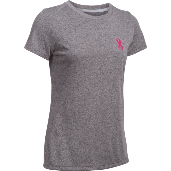 UNDER ARMOUR Women's Power in Pink Tech Crew Short-Sleeve Tee