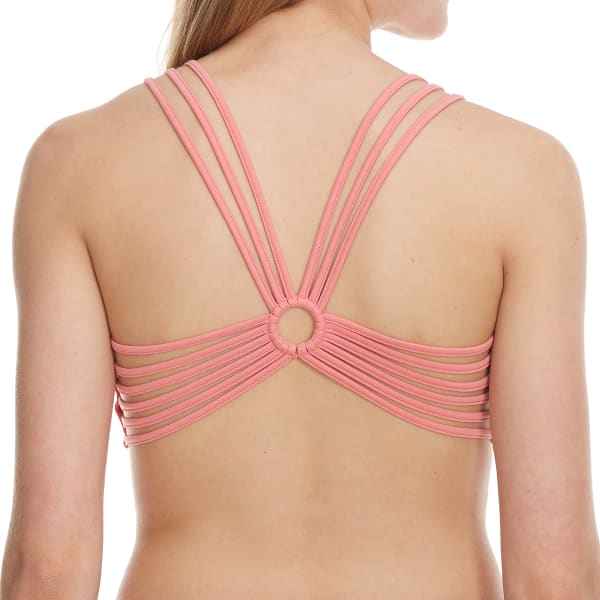 ZENANA Juniors' Strappy Ring Back Sports Bra