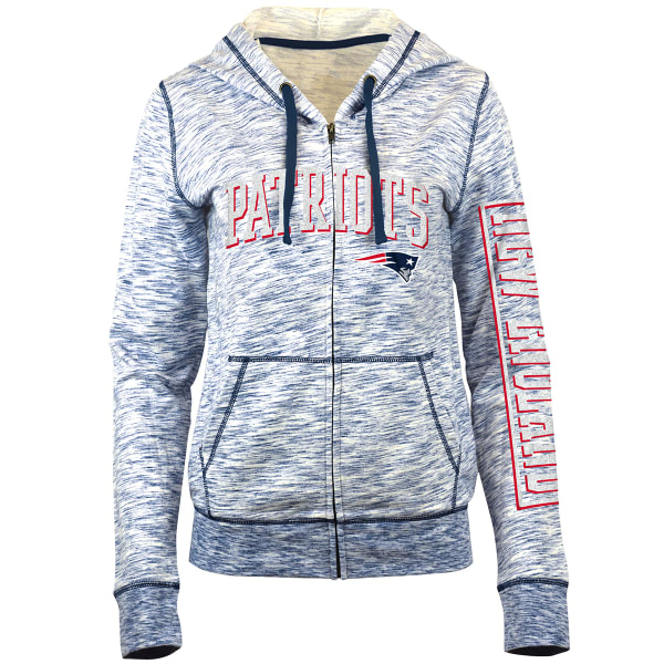 NEW ENGLAND PATRIOTS Women's Space-Dye Full-Zip Fleece Hoodie