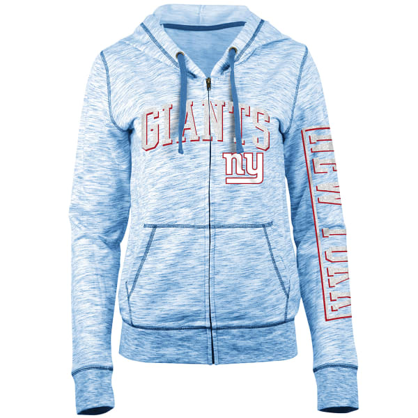 NEW YORK GIANTS Women's Space-Dye Full-Zip Fleece Hoodie