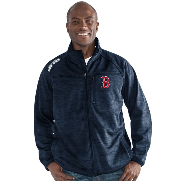 BOSTON RED SOX Men's Mindset Space-Dye Microfleece Full-Zip Jacket