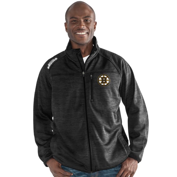 BOSTON BRUINS Men's Mindset Space-Dye Microfleece Full-Zip Jacket