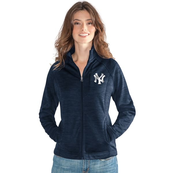 NEW YORK YANKEES Women's Hand Off Space-Dye Microfleece Full-Zip Jacket