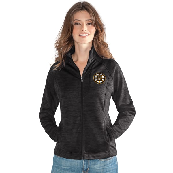 BOSTON BRUINS Women's Hand Off Space-Dye Microfleece Full-Zip Jacket