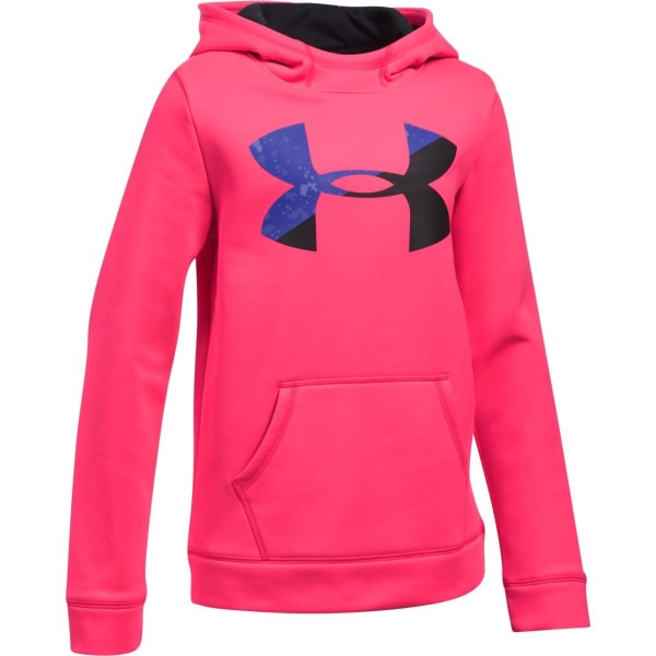 UNDER ARMOUR Girls' Armour Fleece Big Logo Hoodie