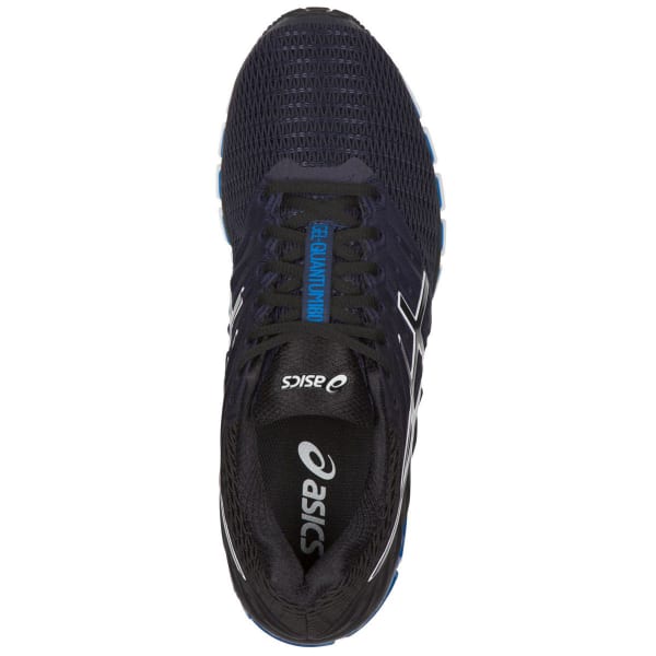 ASICS Men's GEL-Quantum 180 2 Running Shoes, Black/Royal