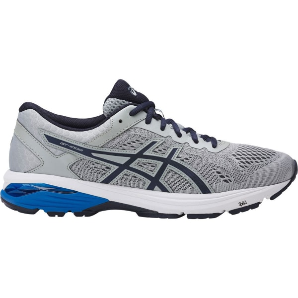 ASICS Men's GT-1000 6 Running Shoes, Grey/Silver/Royal, Extra Wide