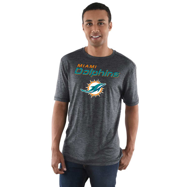 MIAMI DOLPHINS Men's Pro Grade Poly Short-Sleeve Tee