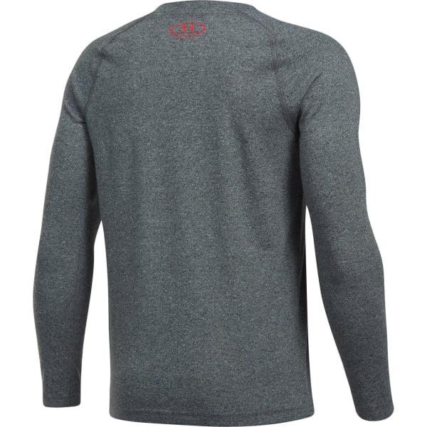 UNDER ARMOUR Boys' Hybrid Big Logo Long Sleeve Tee