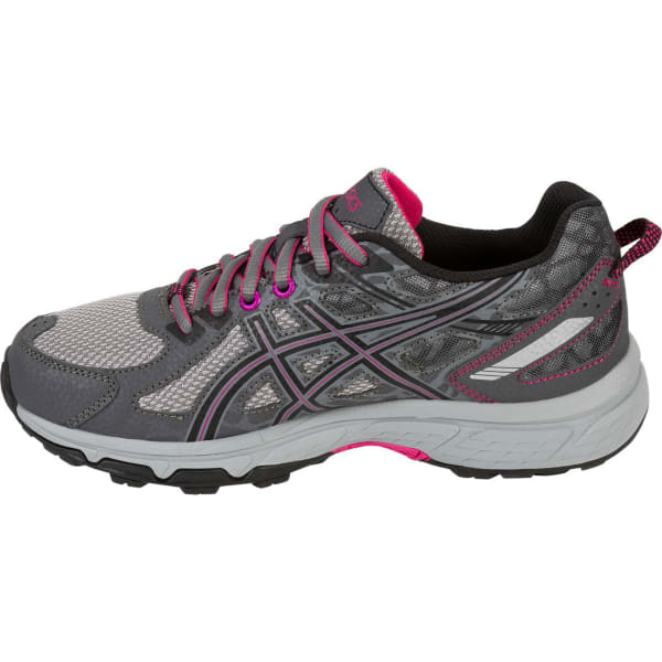 ASICS Women's GEL-Venture 6 Running Shoes, Carbon/Black/Pink Peacock