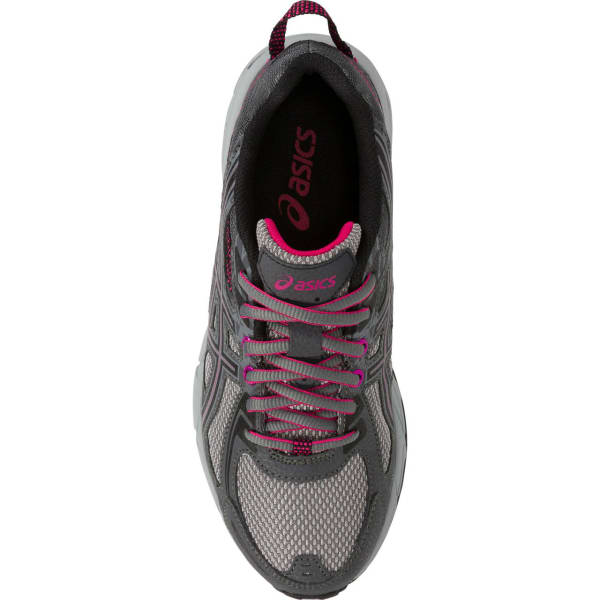 ASICS Women's GEL-Venture 6 Running Shoes, Carbon/Black/Pink Peacock, Wide