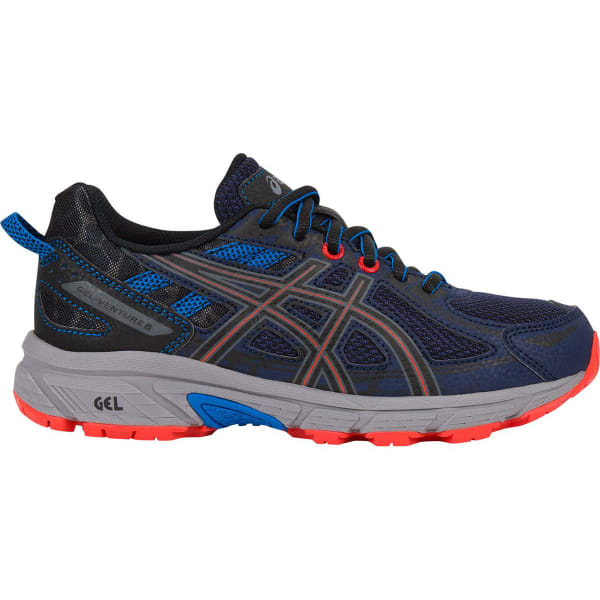 ASICS Boys' GEL-Venture 6 GS Running Shoes, Indigo Blue/Black/Electric Blue