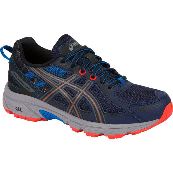 ASICS Boys' GEL-Venture 6 GS Running Shoes, Indigo Blue/Black/Electric Blue