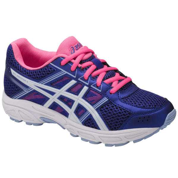 ASICS Girls' Grade School GEL-Contend 4 Running Shoes, Blue Purple ...