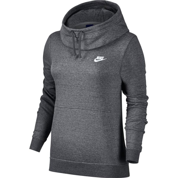 NIKE Women's NSW Fleece Funnel Neck Pullover Hoodie