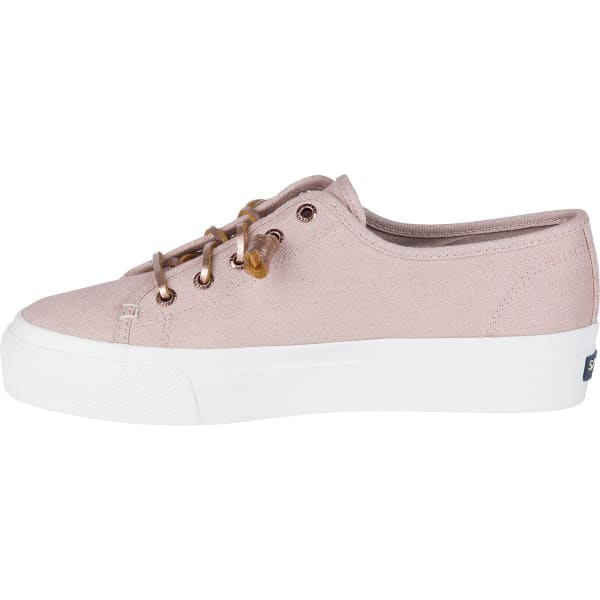 SPERRY Women's Sky Sail Metallic Twill Boat Shoes, Rose Dust