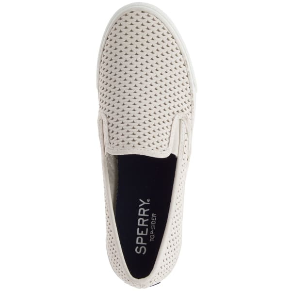 SPERRY Women's Seaside Scale Slip-On Sneakers, Off White
