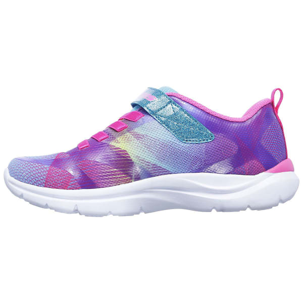 SKECHERS Toddler Girls' Trainer Lite - Dash N Dazzle Sneakers, Multi