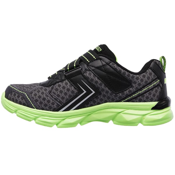 SKECHERS Boys' Advance II Sneakers, Charcoal/Lime