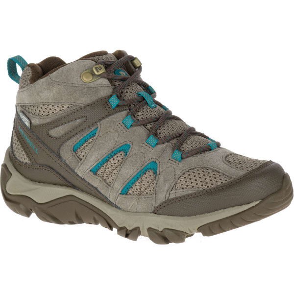 MERRELL Women's Outmost Mid Ventilator Waterproof Hiking Boots, Boulder