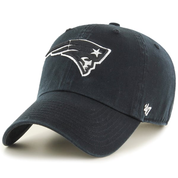 NEW ENGLAND PATRIOTS Men's '47 Clean Up Adjustable Cap, Black/White