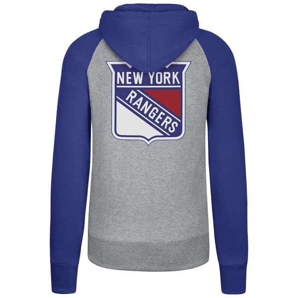 NEW YORK RANGERS Men's Raglan Slate Sport Fleece Pullover Hoodie