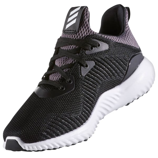 ADIDAS Boys' Alphabounce Running Shoes, Black/White