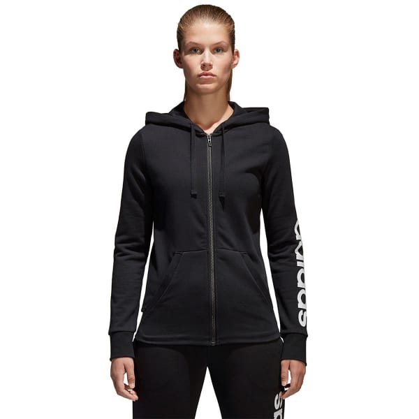 ADIDAS Women's Essentials Linear Full-Zip Hoodie