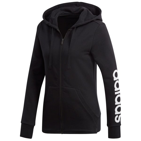 ADIDAS Women's Essentials Linear Full-Zip Hoodie