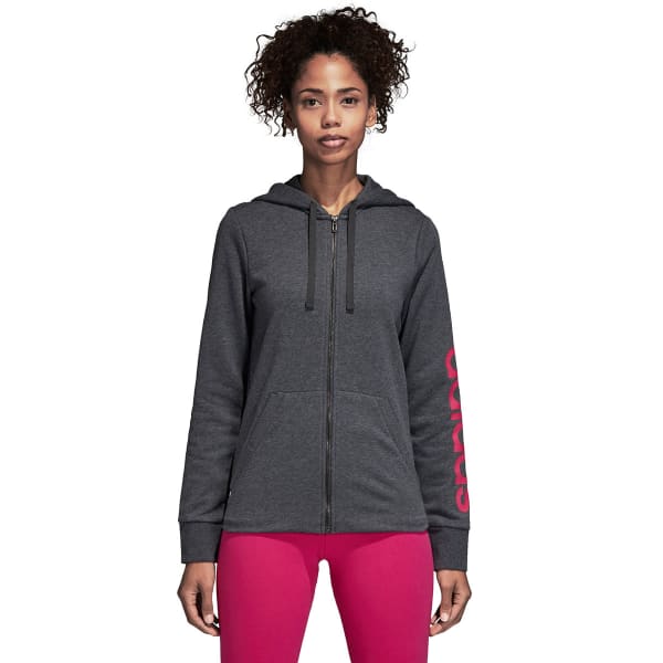 ADIDAS Women's Essentials Linear Full-Zip Hoodie