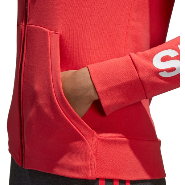 ADIDAS Women's Essentials Linear Full-Zip Hoodie